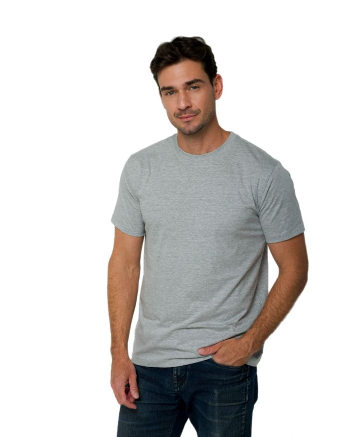 Camiseta Pima iuseu cinza claro