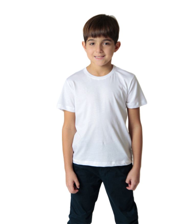 Kit 1 camiseta 1 cueca branca iuseu infantil