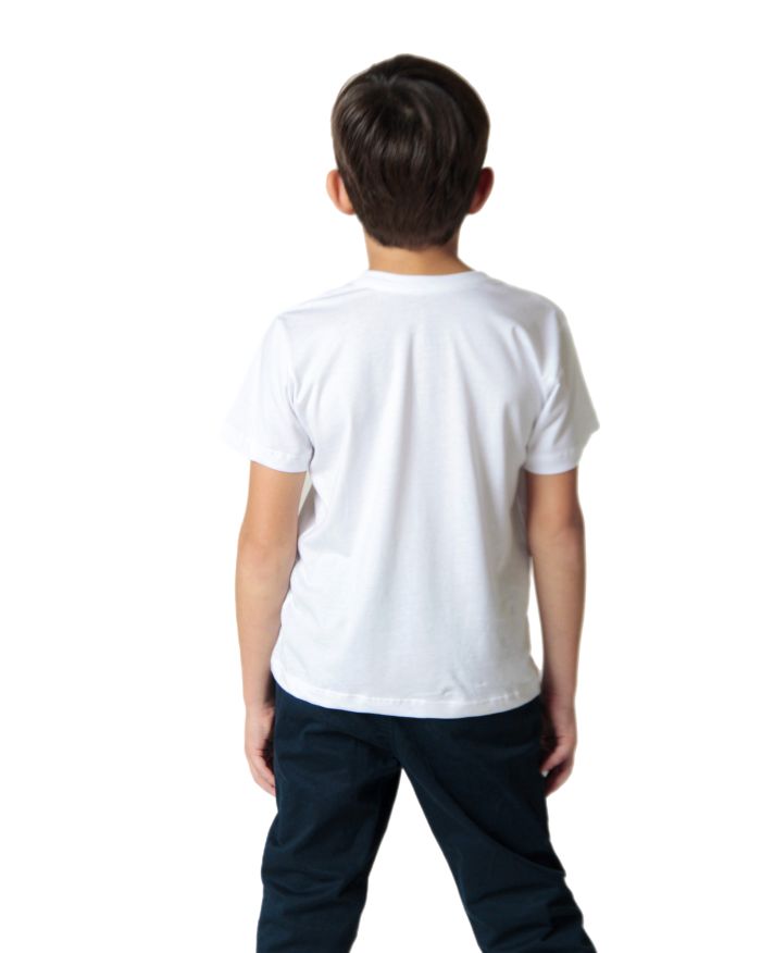 Camiseta Pima infantil iuseu branca-8