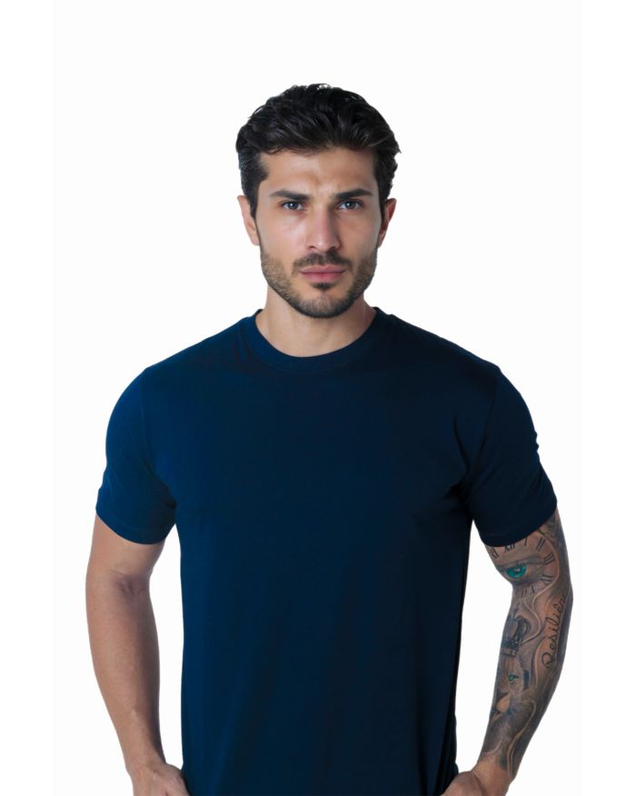 Camiseta Pima iuseu azul marinho