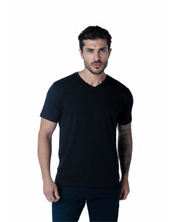 Camiseta Pima V iuseu preta-P