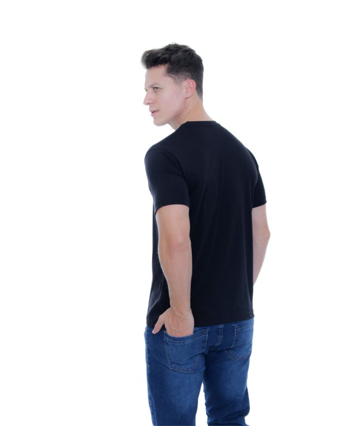 Camiseta Pima iuseu preta-PP