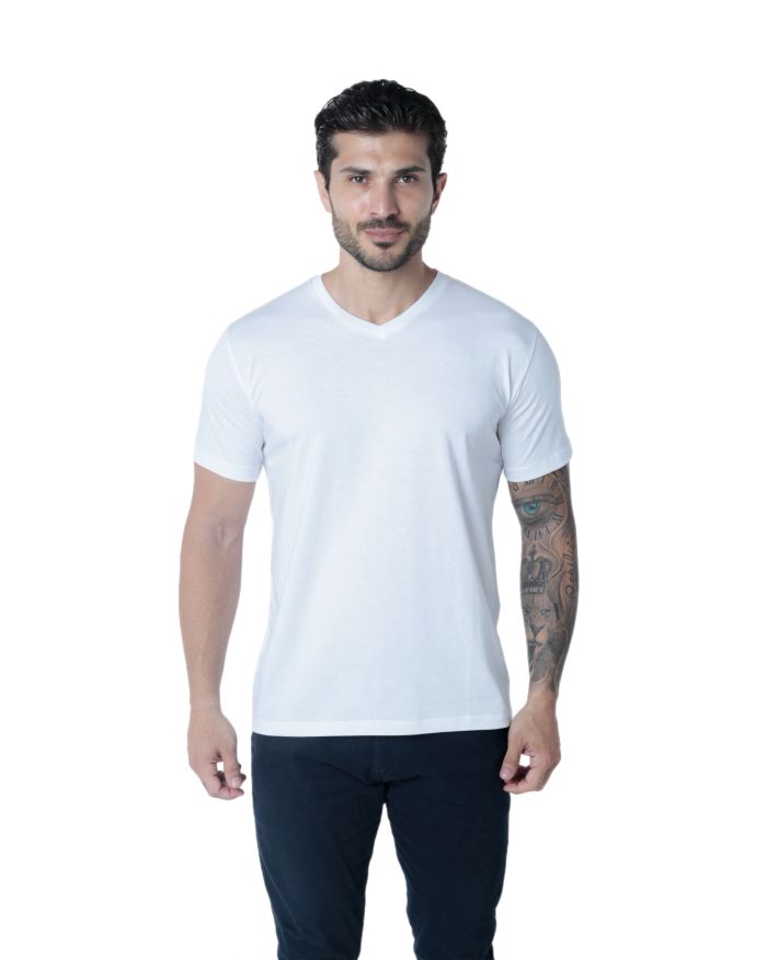 Camiseta Pima V iuseu branca